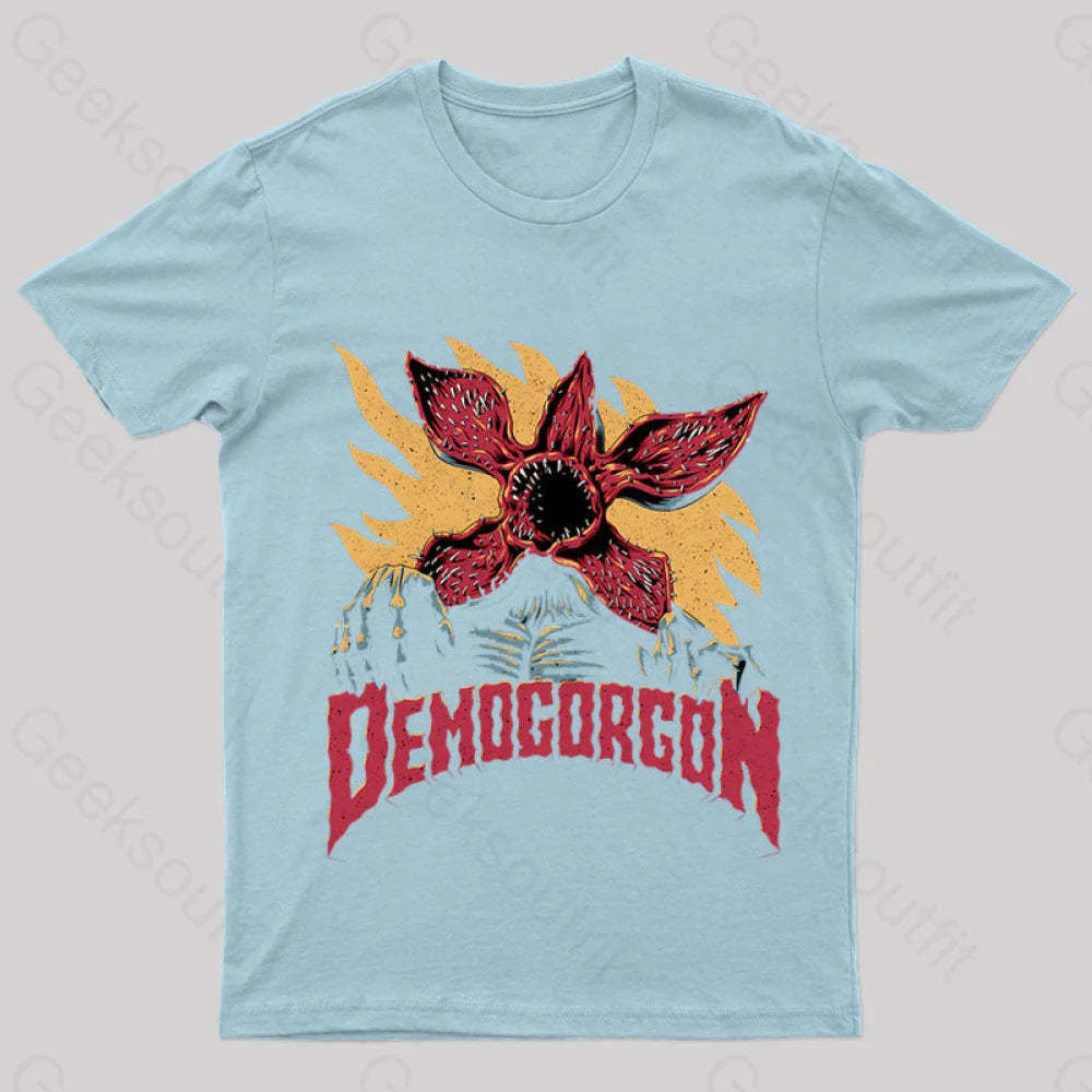 Demogorgon Geek T-Shirt Light Blue / S