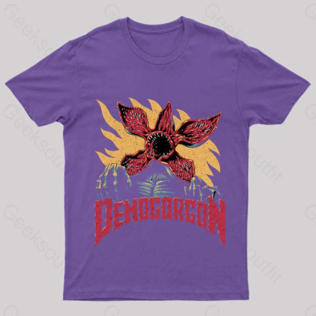 Demogorgon Geek T-Shirt Purple / S