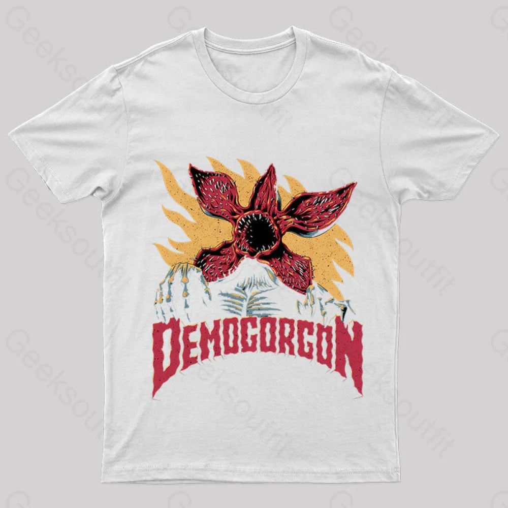 Demogorgon Geek T-Shirt White / S
