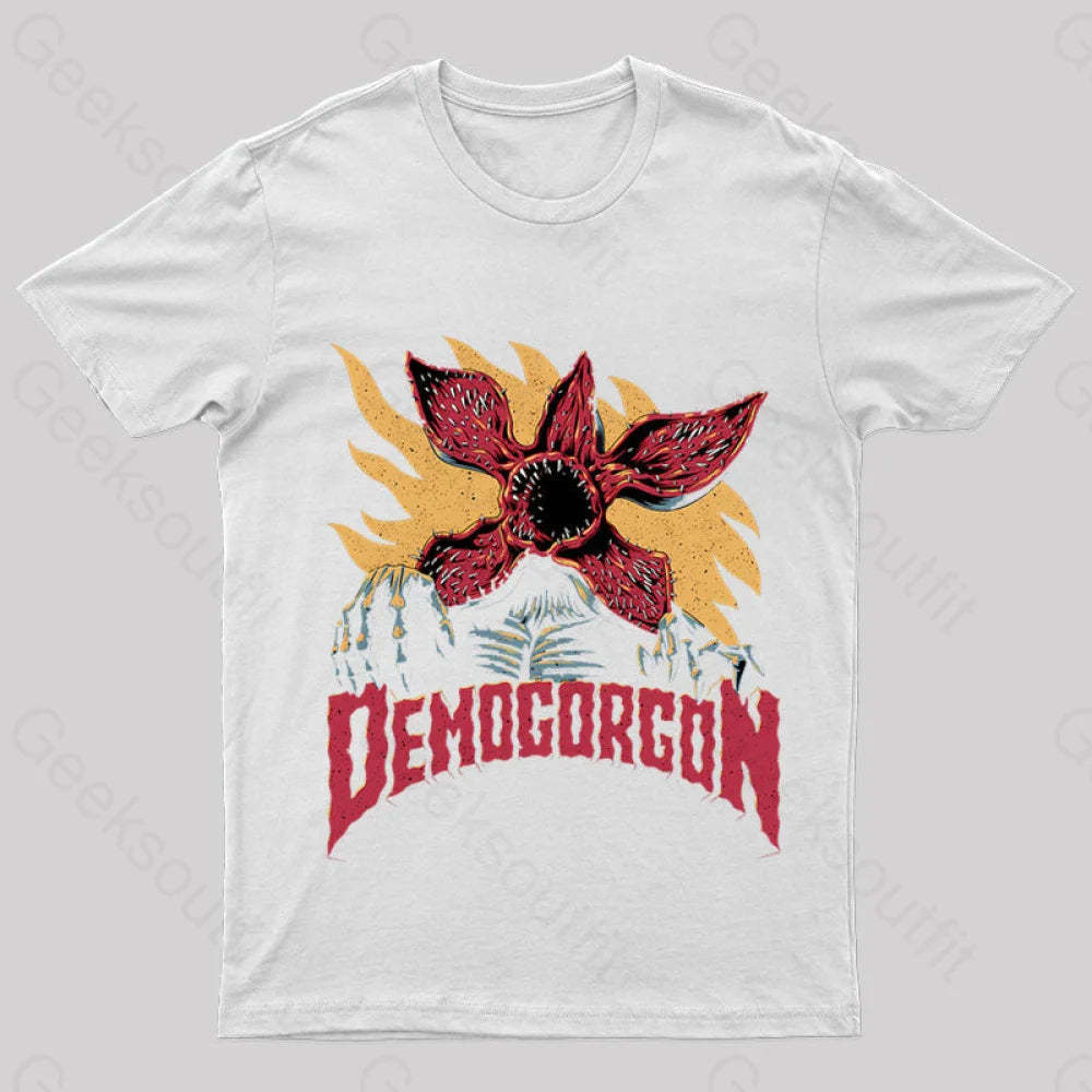 Demogorgon Geek T-Shirt White / S