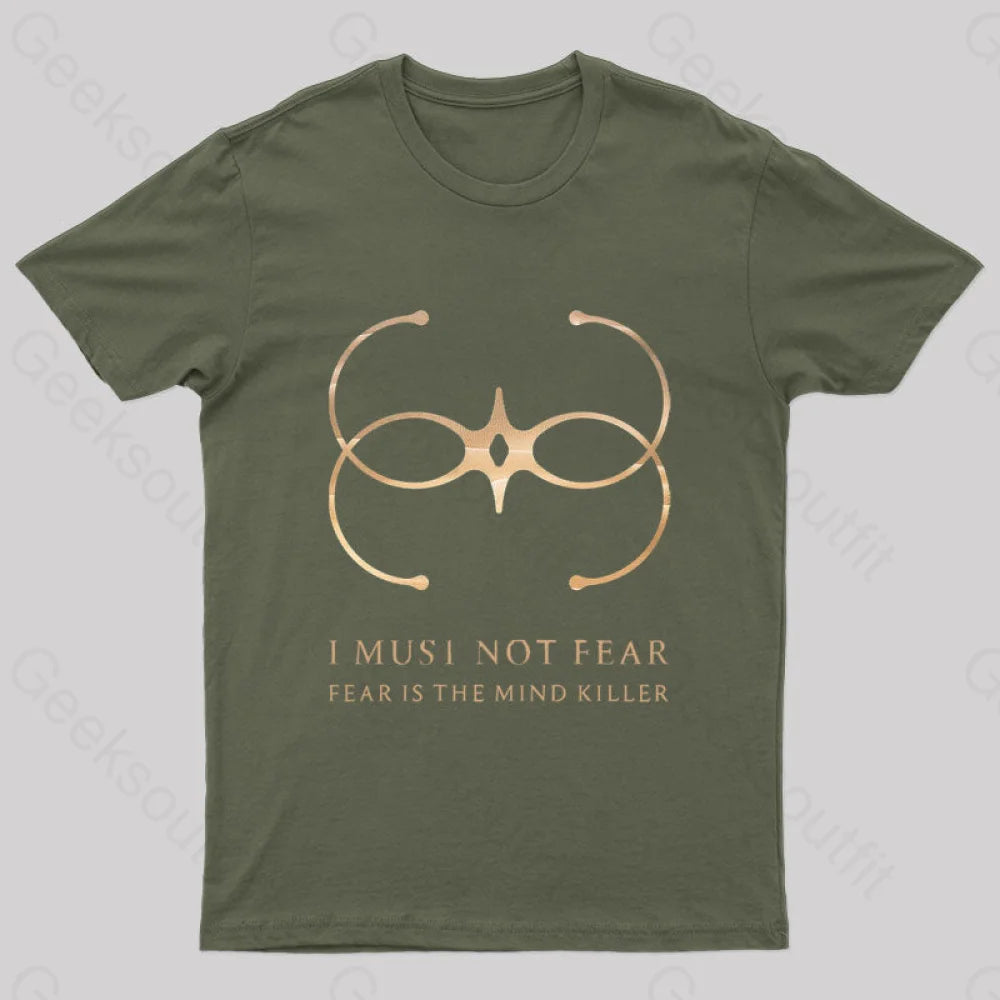 Desert Planet Faction Geek T-Shirt Army Green / S