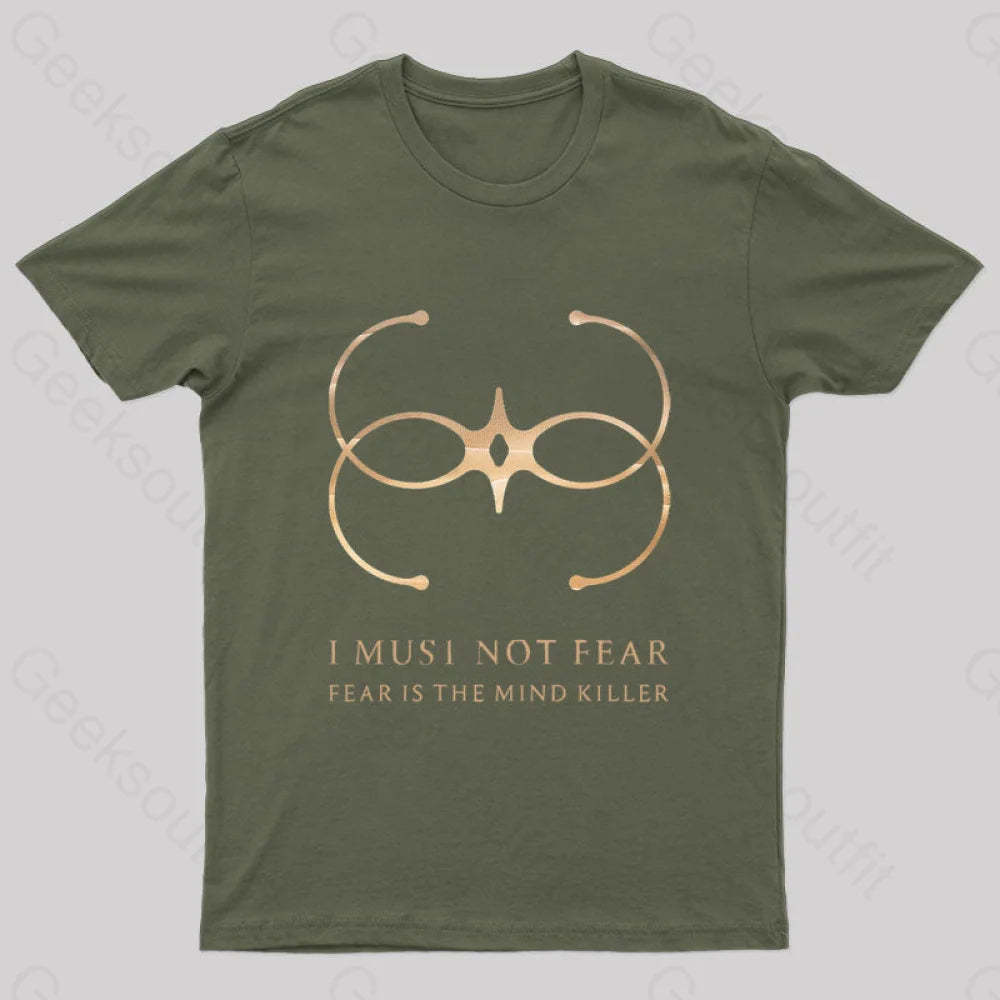 Desert Planet Faction Geek T-Shirt Army Green / S