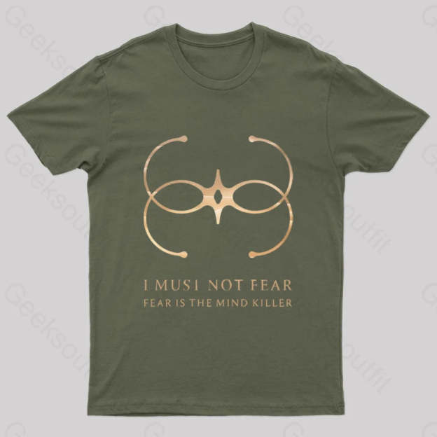 Desert Planet Faction Geek T-Shirt Army Green / S
