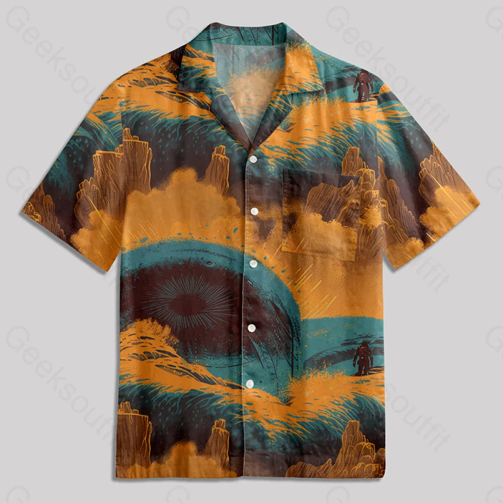 Desert Planet Sandworm Button Up Pocket Shirt Hawaiian / S Bus514 Yc
