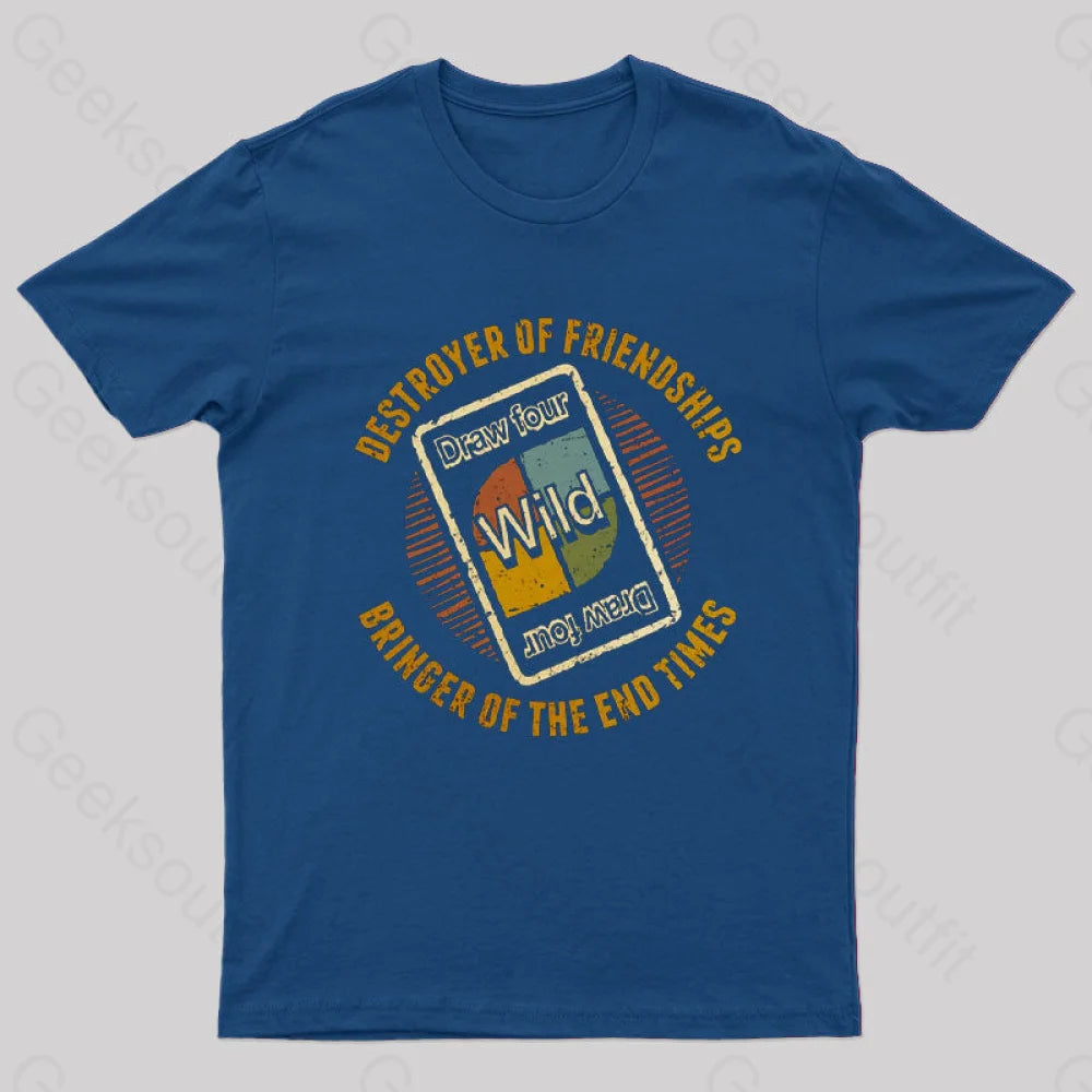 Destroyers Of Friendships T-Shirt Navy / S