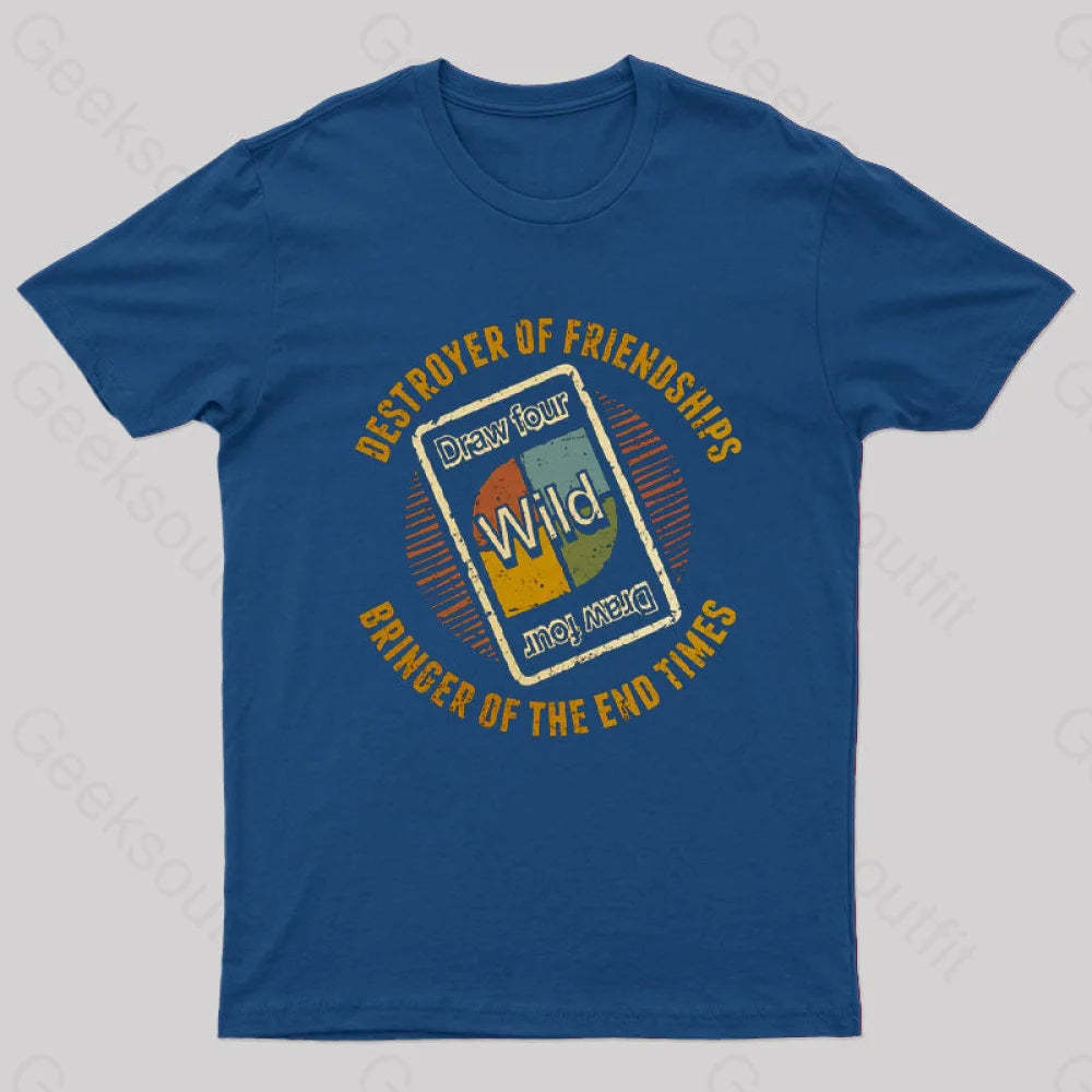 Destroyers Of Friendships T-Shirt Navy / S