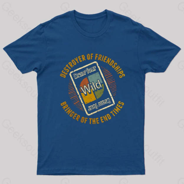 Destroyers Of Friendships T-Shirt Navy / S