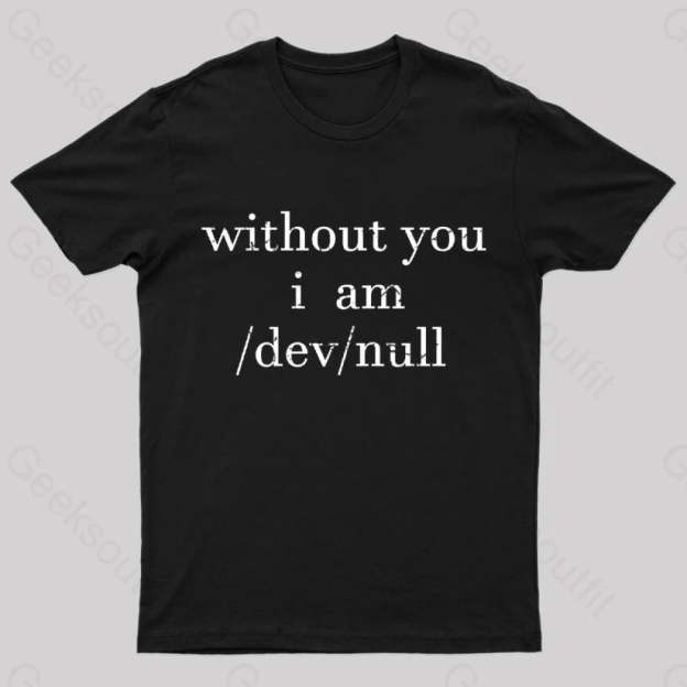 Devnull Unix Linux Joke Funny Geeks T-Shirt Black / S