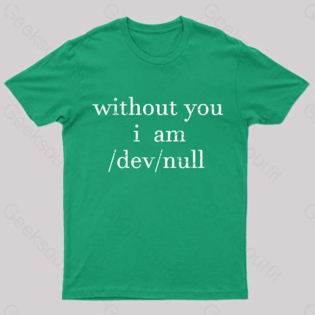 Devnull Unix Linux Joke Funny Geeks T-Shirt Green / S