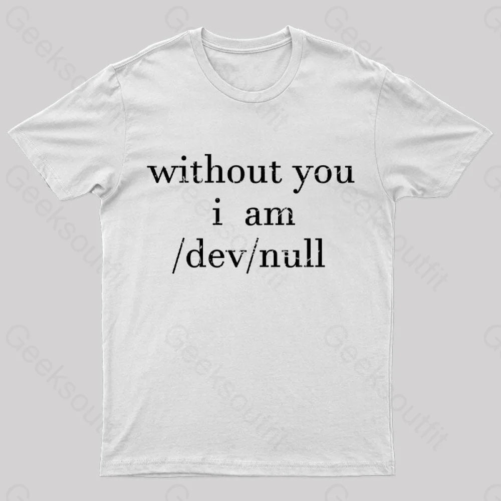 Devnull Unix Linux Joke Funny Geeks T-Shirt White / S