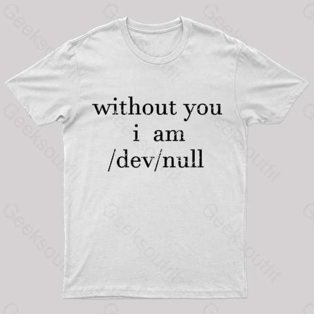 Devnull Unix Linux Joke Funny Geeks T-Shirt White / S