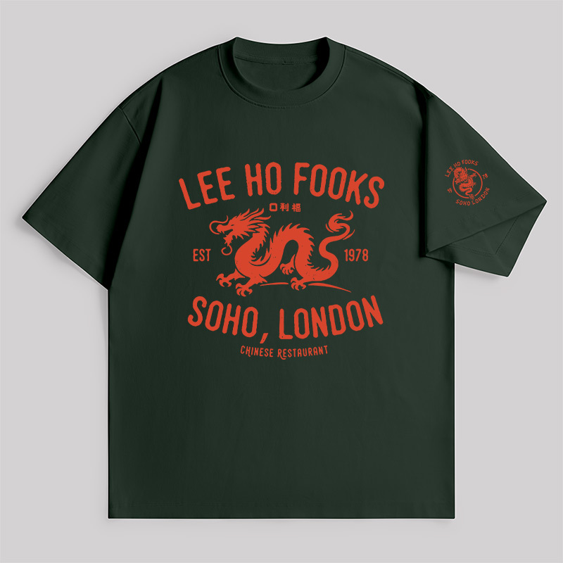 Lee Ho Fooks Vintage Resto Unisex Oversized T-shirt