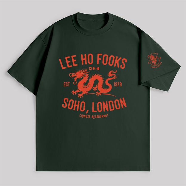 Lee Ho Fooks Vintage Resto Unisex Oversized T-shirt