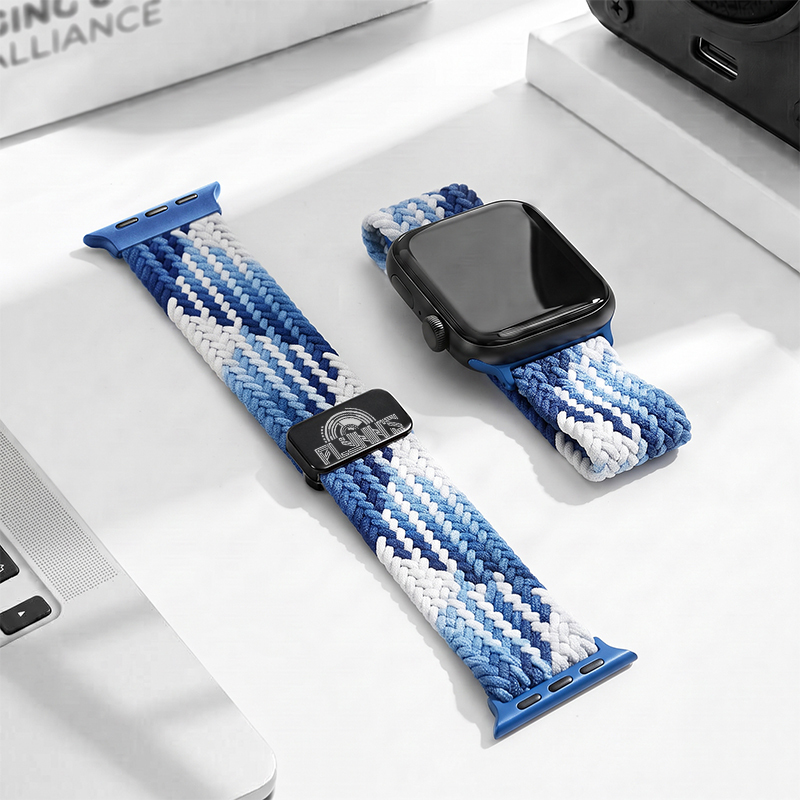 Flynn's Arcade Est 1982 Geek Braided Fabric Watchband