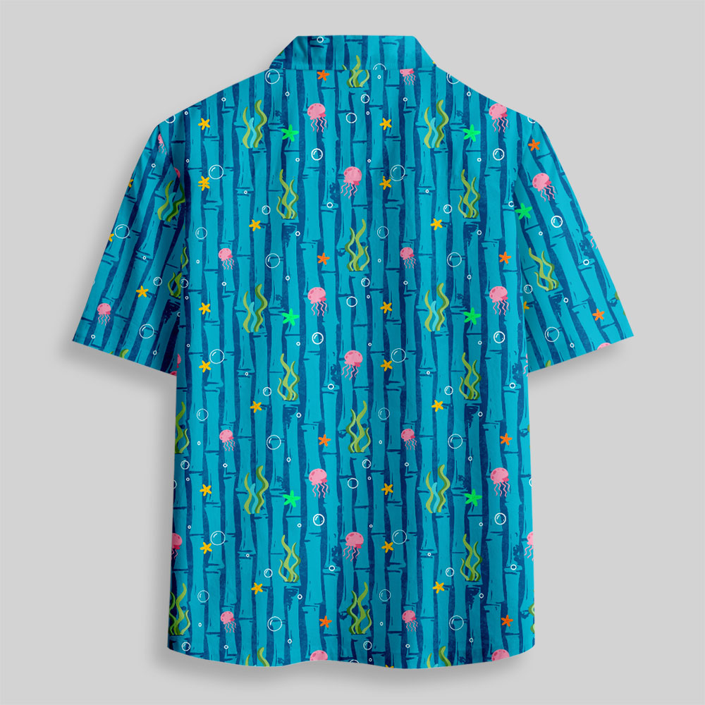 Submarine Garden Button Up Pocket Shirt