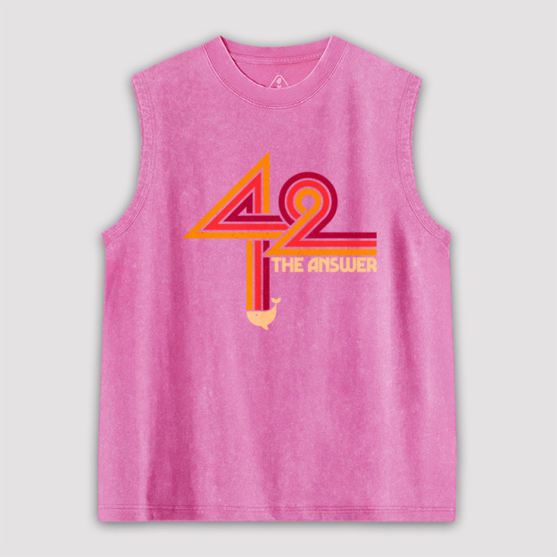 42 The Ultimate Answer Unisex Washed Tank