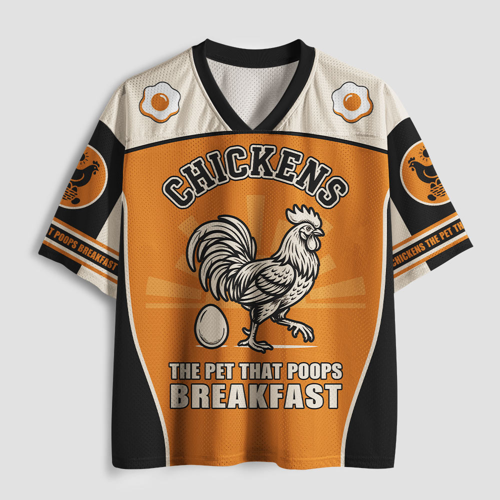 Breakfast Chicken Geek Mesh Jersey