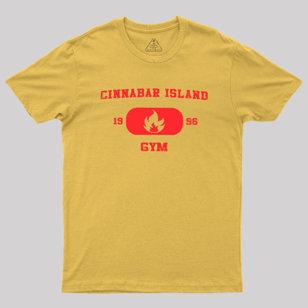 Cinnabar Island Gym Geek T-Shirt