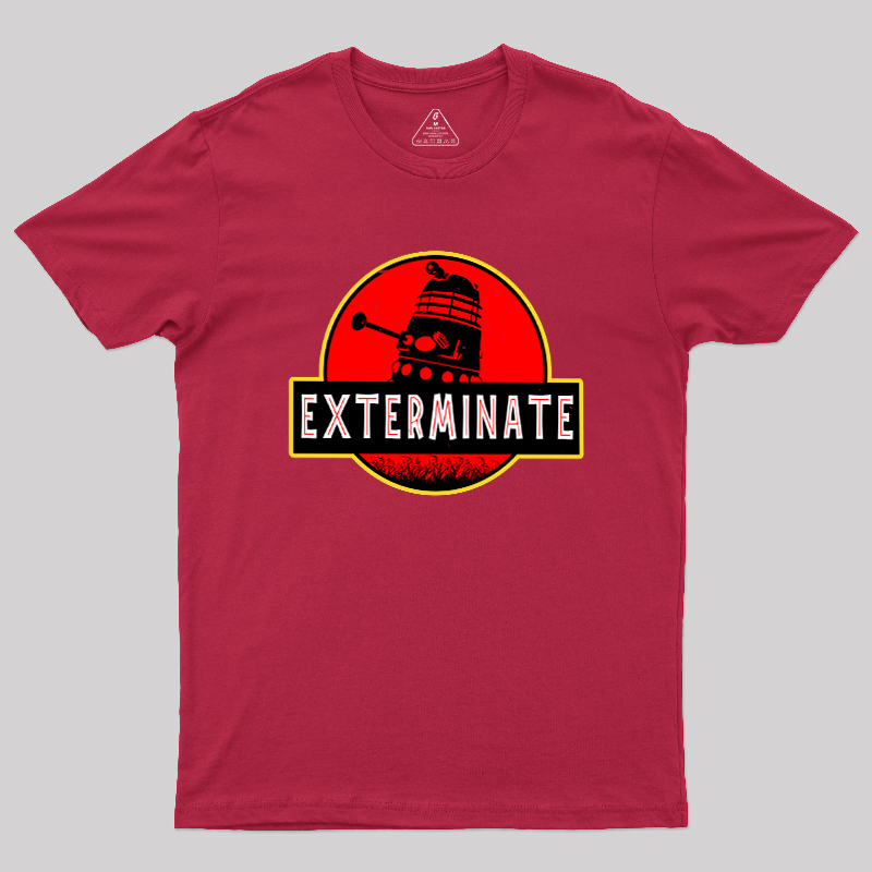 Darlek Exterminate Jurassic Park Dr Who Geek T-Shirt