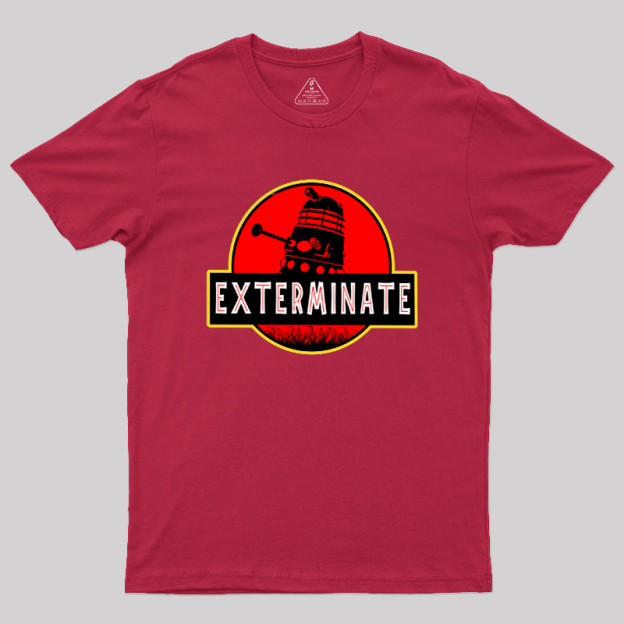 Darlek Exterminate Jurassic Park Dr Who Geek T-Shirt