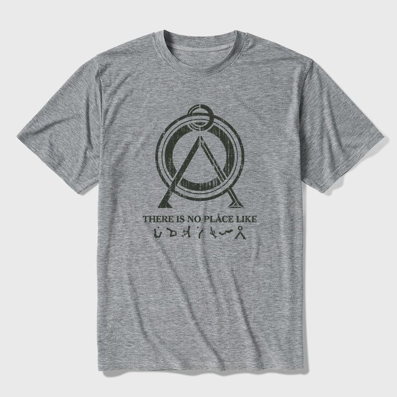 There Is No Place Like Home Vintage Stargate Ultra Soft Heather Tee