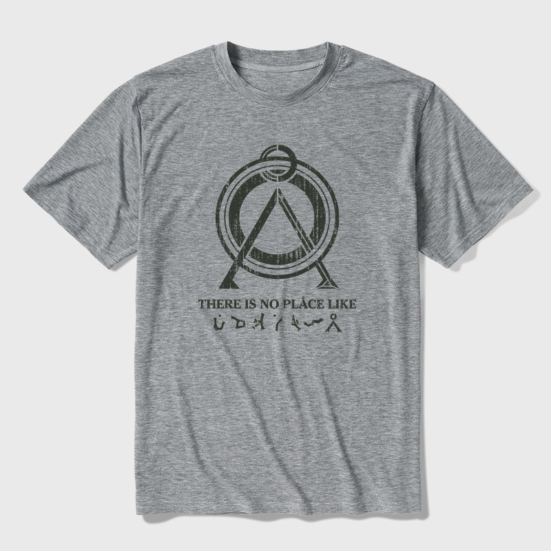 There Is No Place Like Home Vintage Stargate Ultra Soft Heather Tee