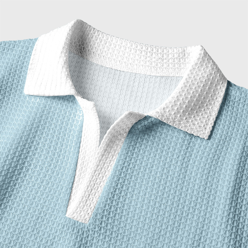 Triangle Gull Humour Geek Crochet Polo Shirt