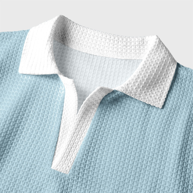 Triangle Gull Humour Geek Crochet Polo Shirt