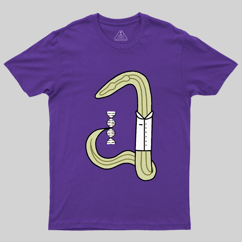 C Elegans Scientist Worm Biology Geek T-Shirt