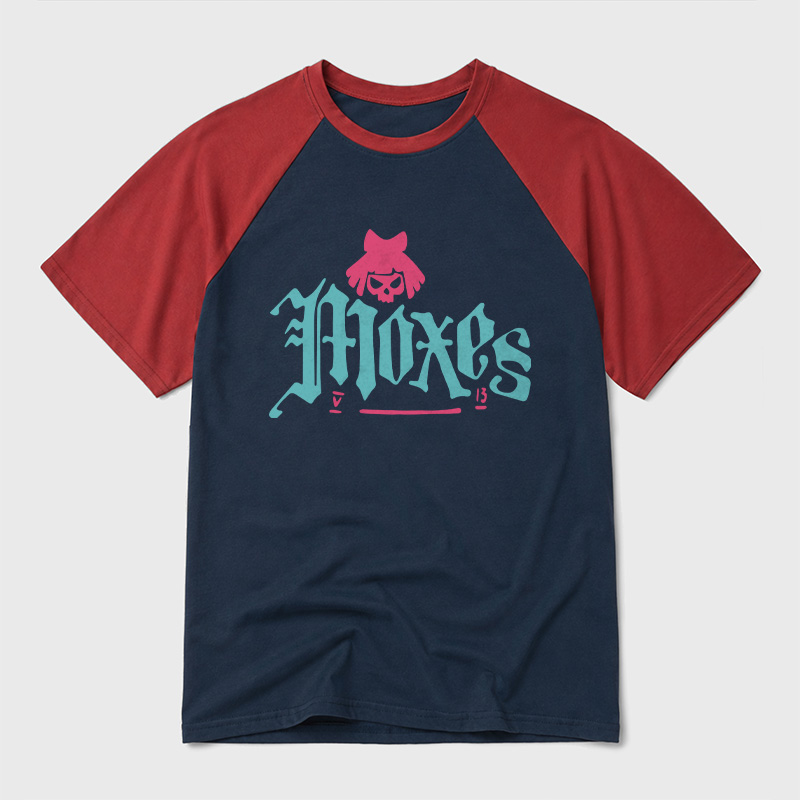 The Moxes-Cyberpunk Geek Retro Raglan T-Shirt
