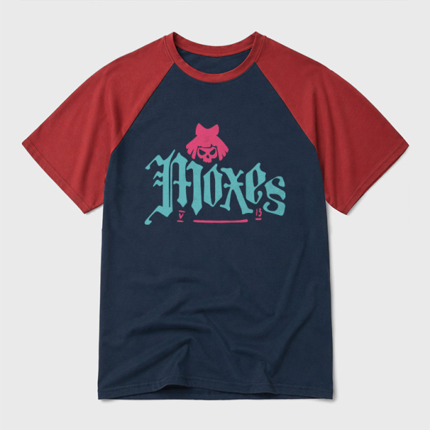 The Moxes-Cyberpunk Geek Retro Raglan T-Shirt