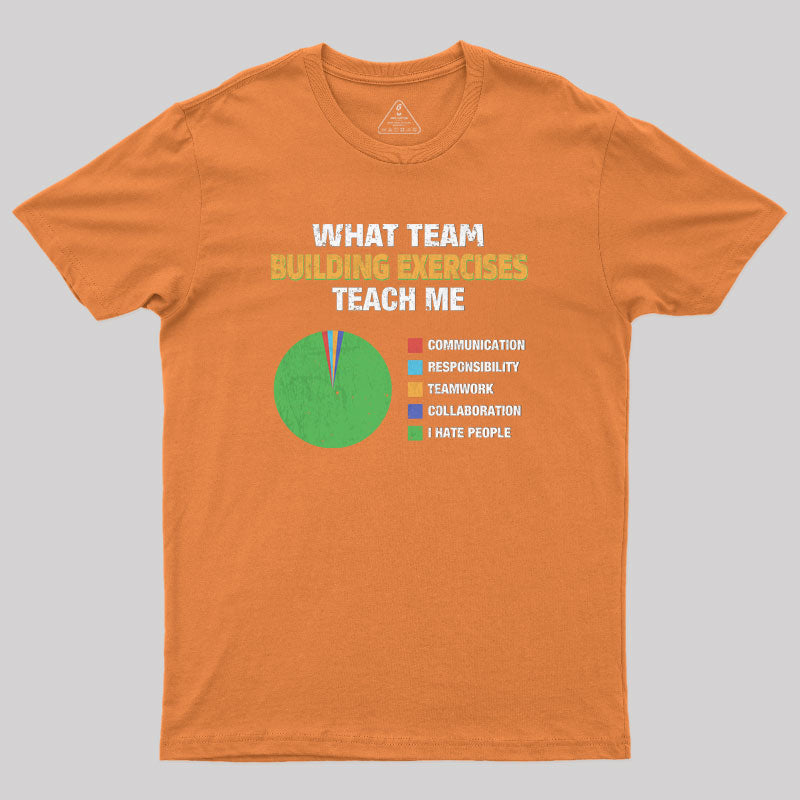 What Team Building Exercises Teach Me Geek T-Shirt