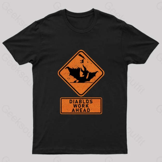Diablos Work Ahead Nerd T-Shirt Black / S