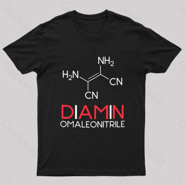 Diaminomaleonitrole Nerd T-Shirt Black / S