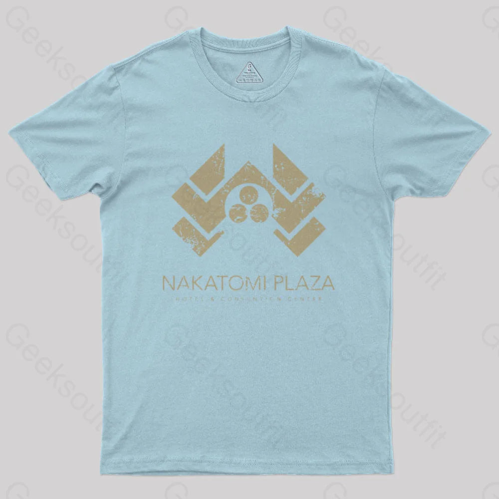 Die Hard Nakatomi Plaza Geek T-Shirt Light Blue / S
