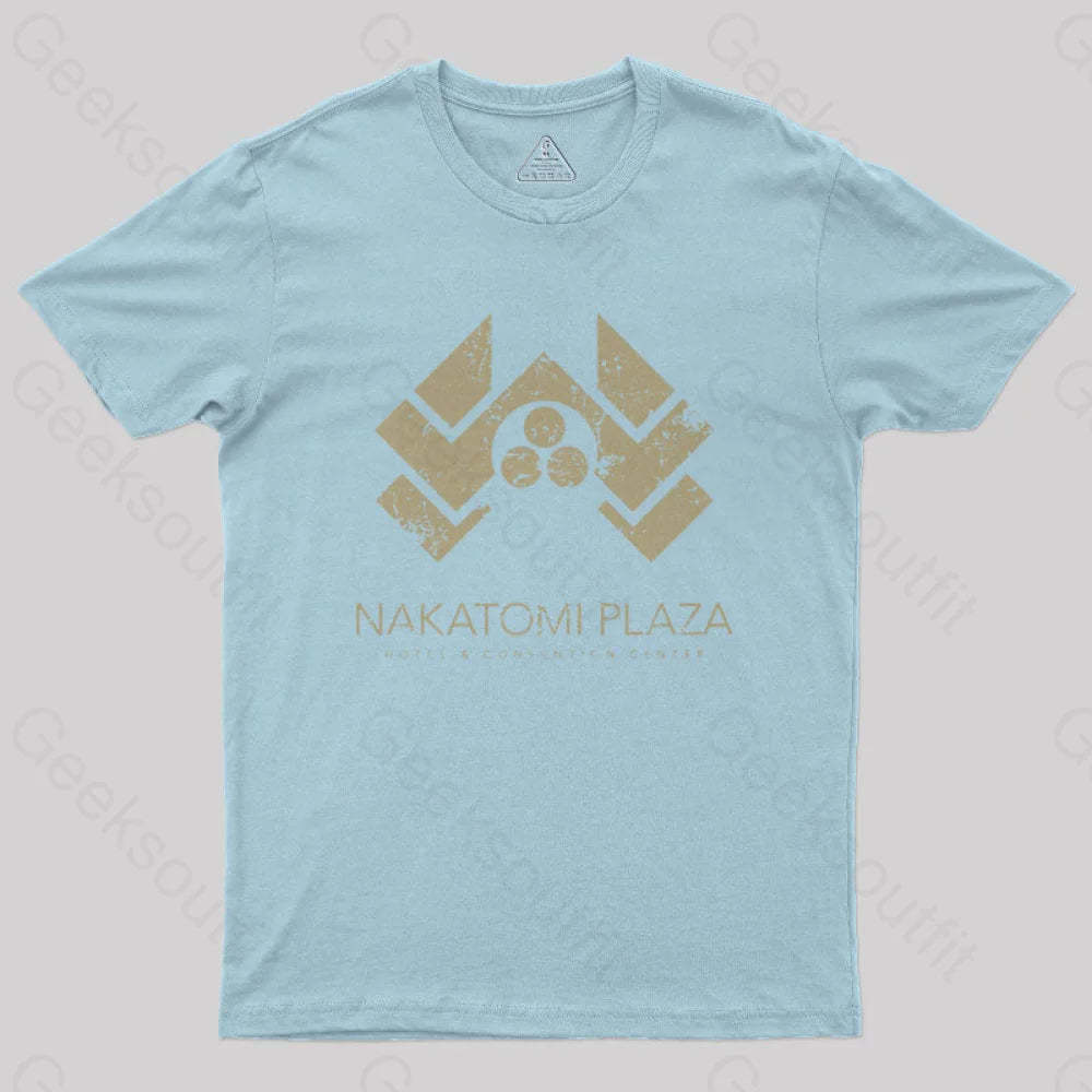 Die Hard Nakatomi Plaza Geek T-Shirt Light Blue / S