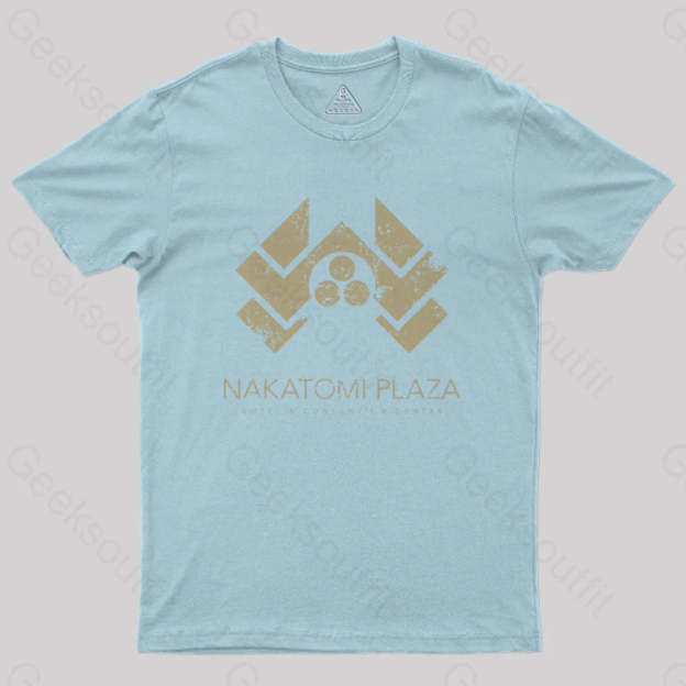 Die Hard Nakatomi Plaza Geek T-Shirt Light Blue / S