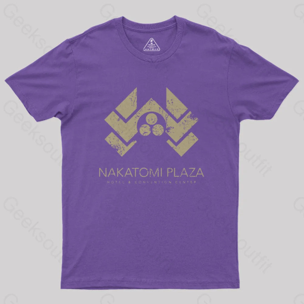 Die Hard Nakatomi Plaza Geek T-Shirt Purple / S