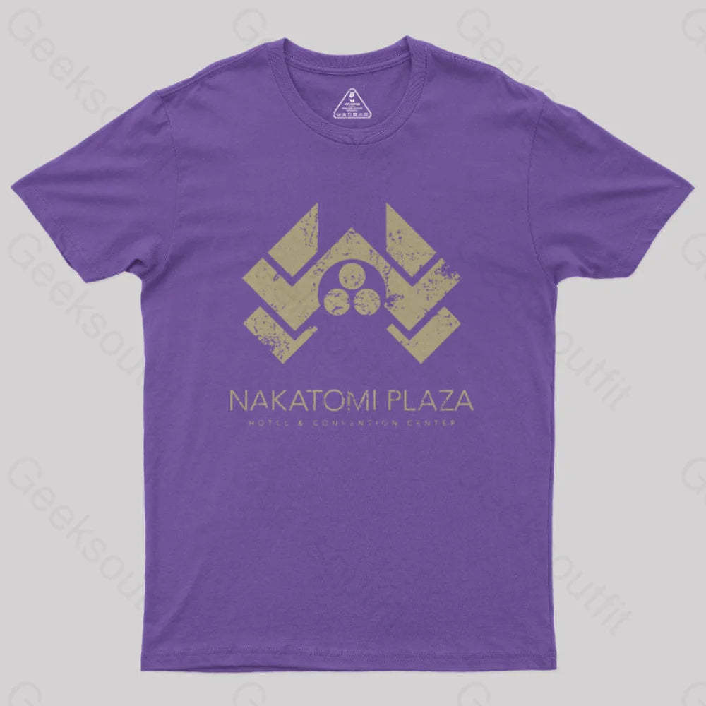 Die Hard Nakatomi Plaza Geek T-Shirt Purple / S