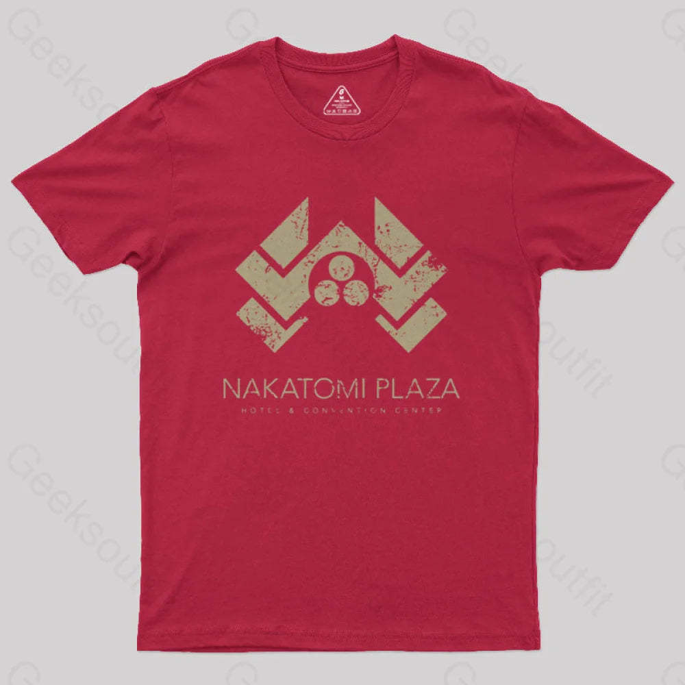Die Hard Nakatomi Plaza Geek T-Shirt Red / S