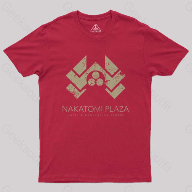 Die Hard Nakatomi Plaza Geek T-Shirt Red / S