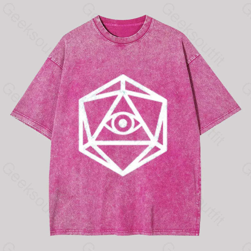 Die Of Providence Washed T-Shirt Rose Red / S