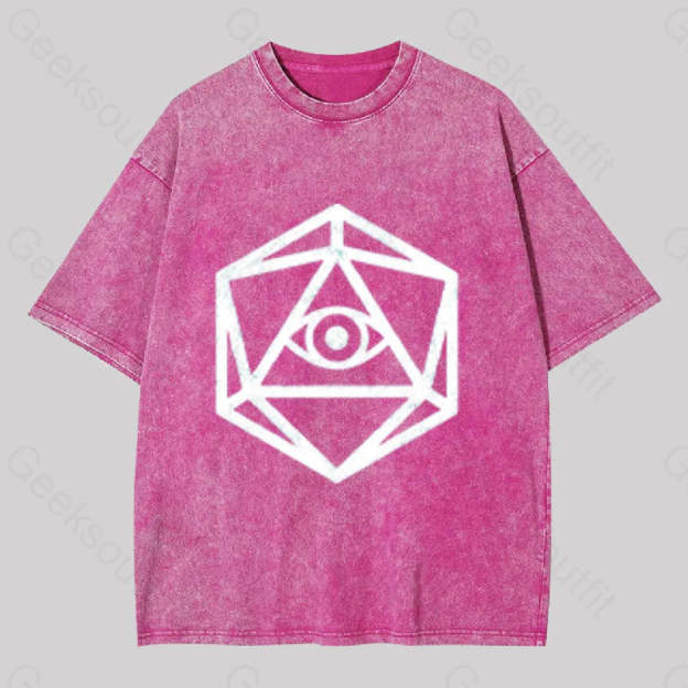 Die Of Providence Washed T-Shirt Rose Red / S