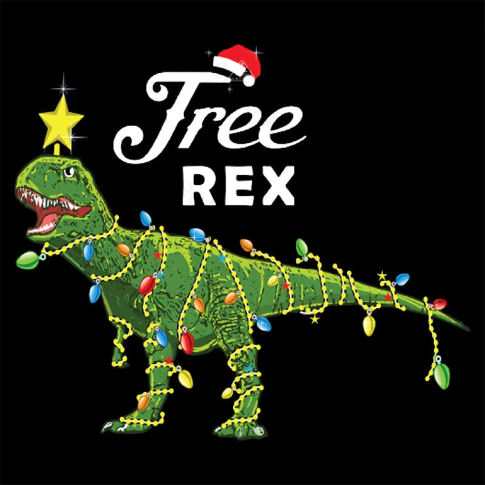 Dinosaur Christmas Tree Rex T-Shirt