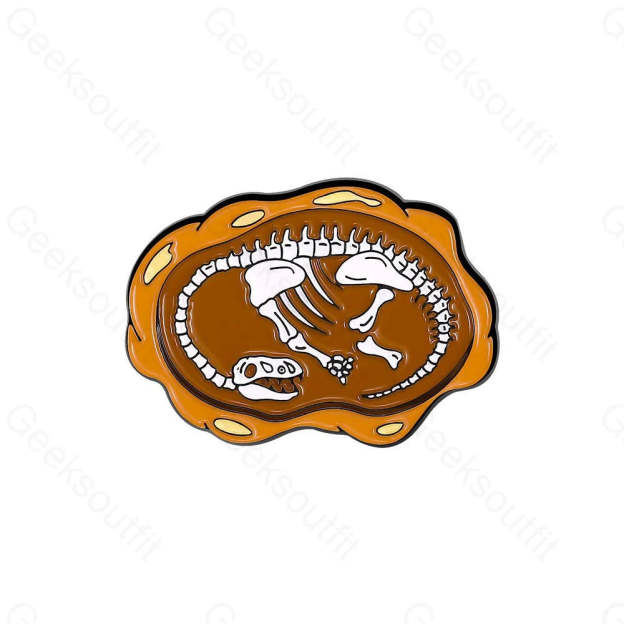 Dinosaur Fossils Enamel Pins - Geeksoutfit