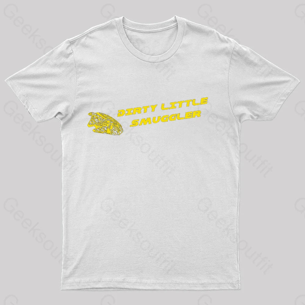 Dirty Little Smuggler Nerd T-Shirt White / S