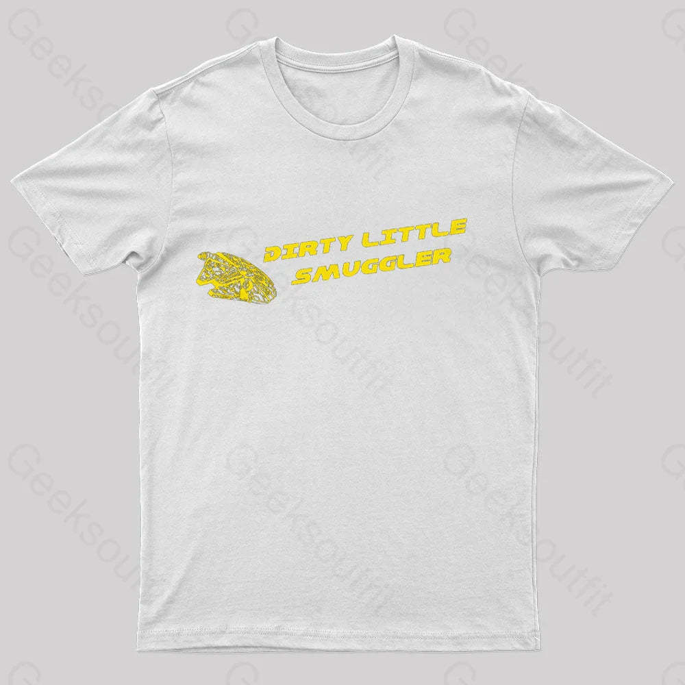 Dirty Little Smuggler Nerd T-Shirt White / S