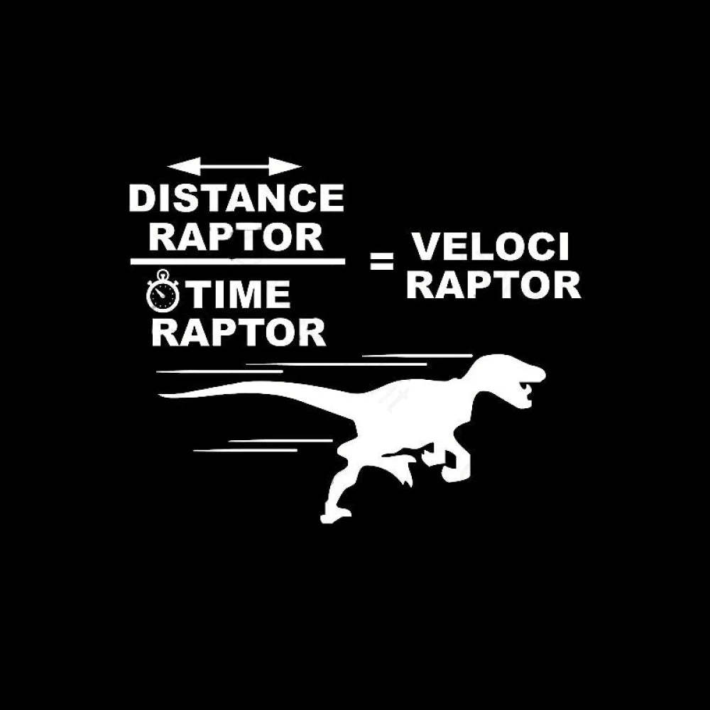 Distance Raptor Divided By Time Equals Velociraptor T-Shirt