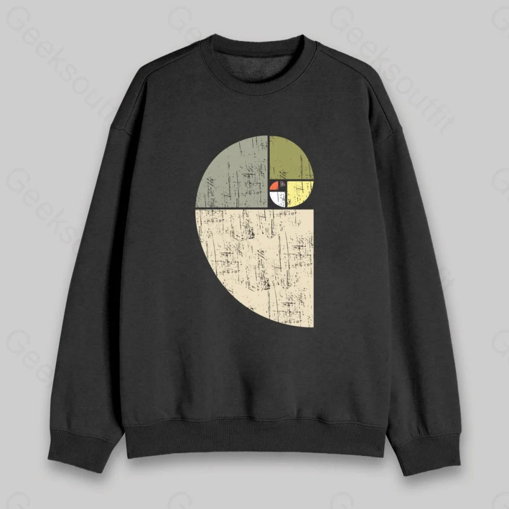 Distressed Fibonacci Spiral Sweatshirt - Geeksoutfit