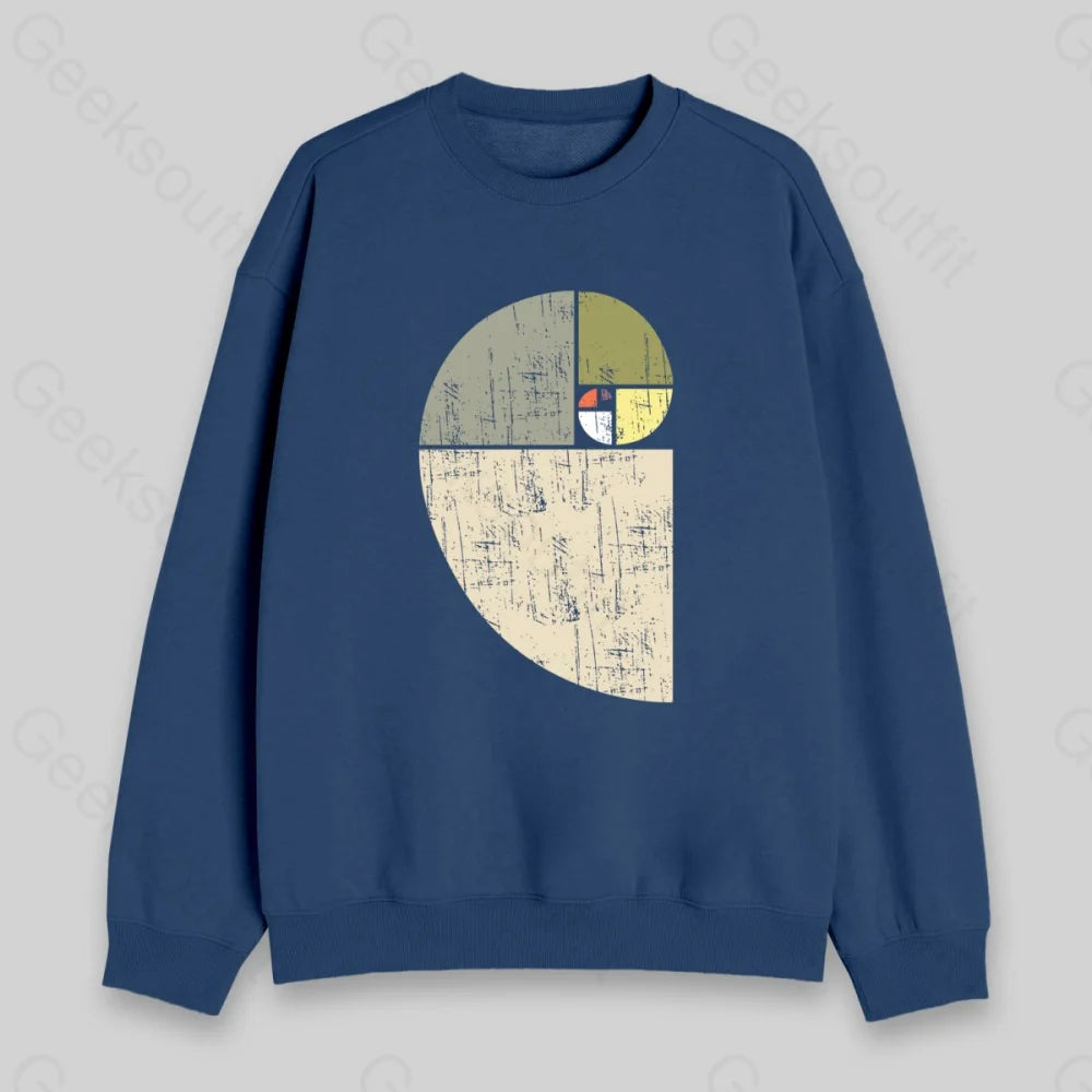 Distressed Fibonacci Spiral Sweatshirt - Geeksoutfit